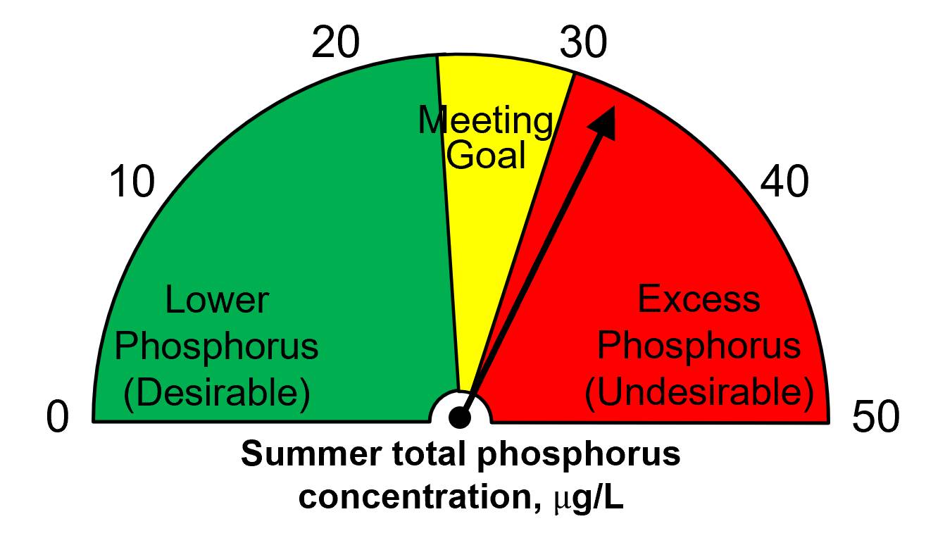 Summer 2022 total phosphorus = 32 ug/L